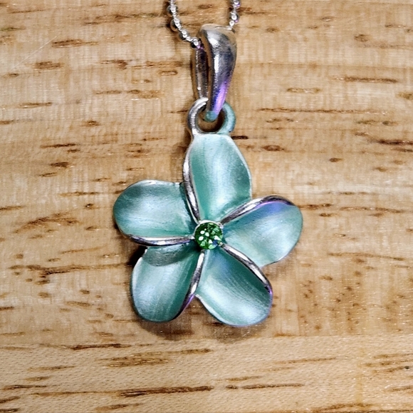 Plumeria Pendant Necklace - Picture 2 of 6